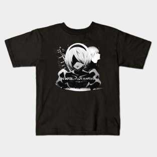 Nier Automata ''14TH MACHINE WAR'' Anime Kids T-Shirt